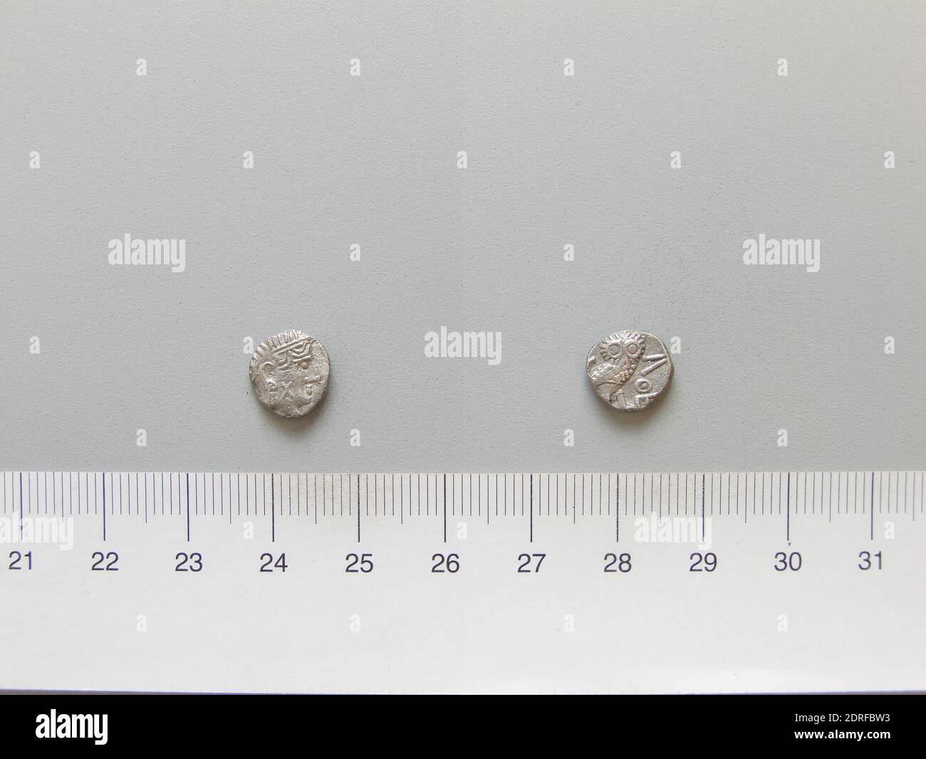 Menthe: Arabia Felix, Obol de Arabia Felix, 3ième siècle avant J.-C., argent, 1.07 g, 9:00, 10 mm, fabriqué en Arabie Felix, grec, 3ième siècle avant J.-C., Numismatique Banque D'Images