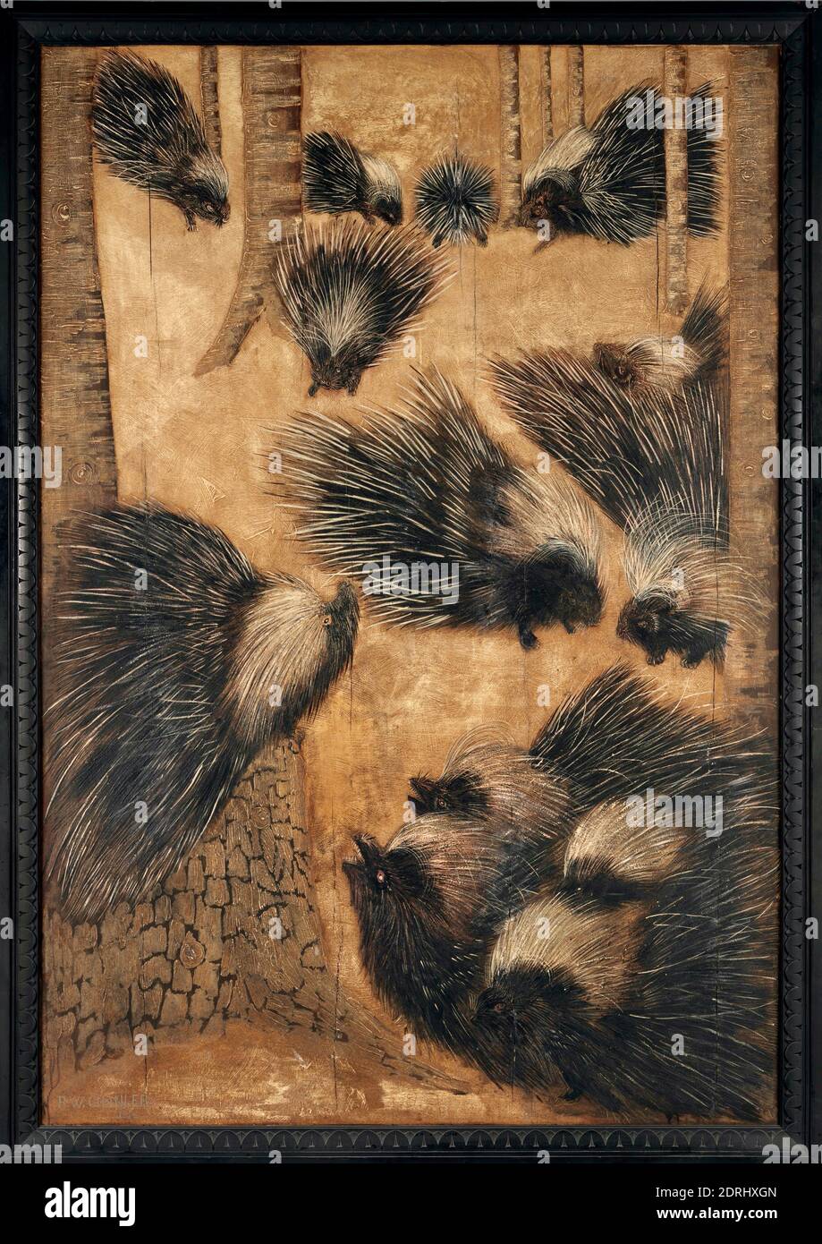 Porcupines et cauchemar par Robert Winthrop Chanler à partir de 1912 Banque D'Images Porcupines et cauchemar par Robert Winthrop Chanler à partir de 1912 Banque D'Images