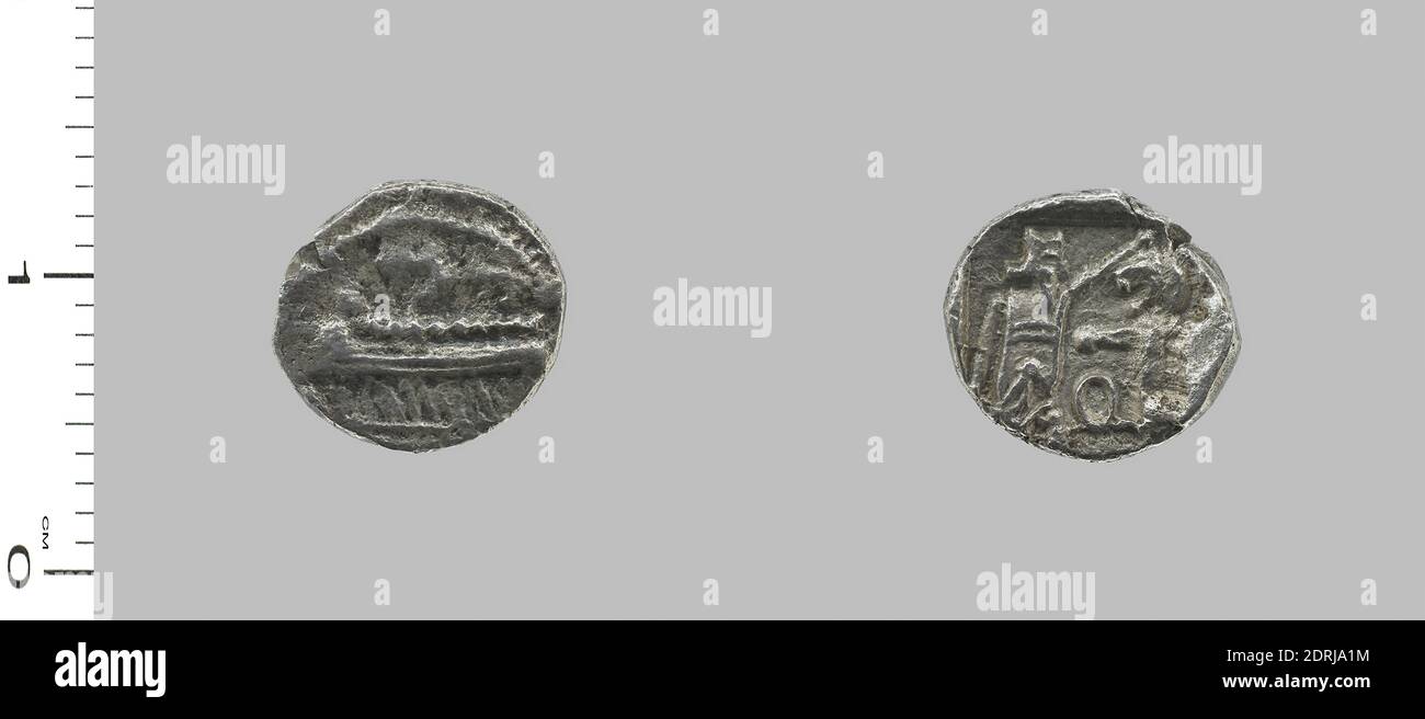 Menthe: Abydos, 1/16 Shekel d'Abydos, avant 333 av. J.-C., argent, 0.75 g, 12:00, 9.5 mm, fabriqué en Abydos, Troas, grec, 4e siècle avant J.-C., Numismatique Banque D'Images