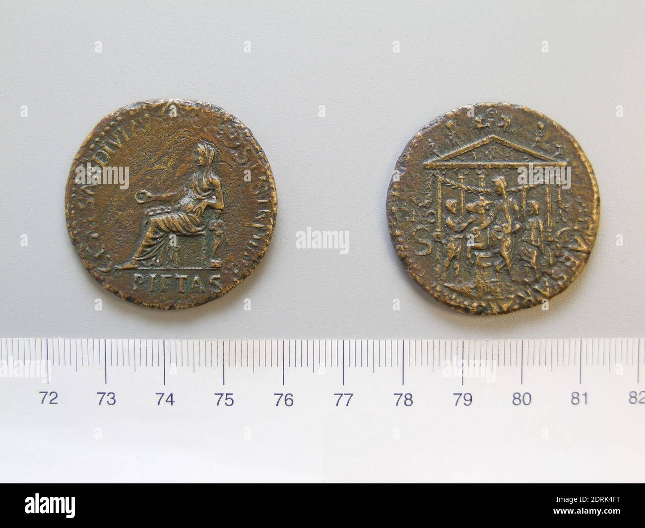 Règle: Caligula, empereur de Rome, 12–41, règle 37–41, pièce de Caligula, empereur de Rome de Unknown, 37–41, cuivre, 20.50 g, 6:00, 35.5 mm, fabriqué en Angleterre, britannique, 1er siècle, numismatique Banque D'Images