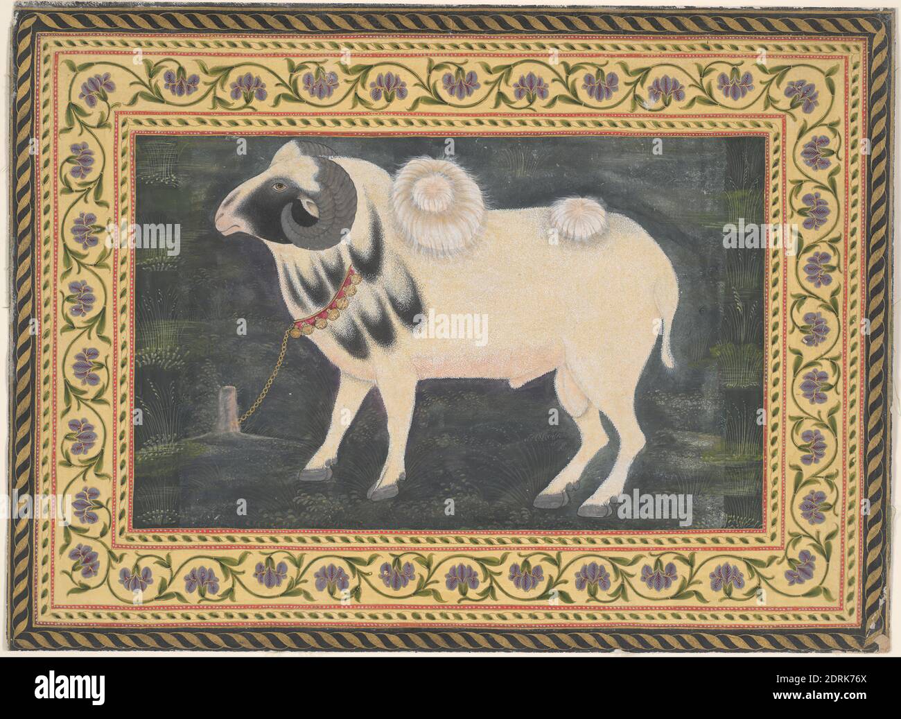 RAM PET de l'Emperor Akbar, env. 1585, aquarelle opaque sur papier, sans montage : 5 1/4 × 7 1/2 po. (13.4 × 19 cm), Inde, Indien, islamique, dynastie moghole (1526–1857), peintures Banque D'Images