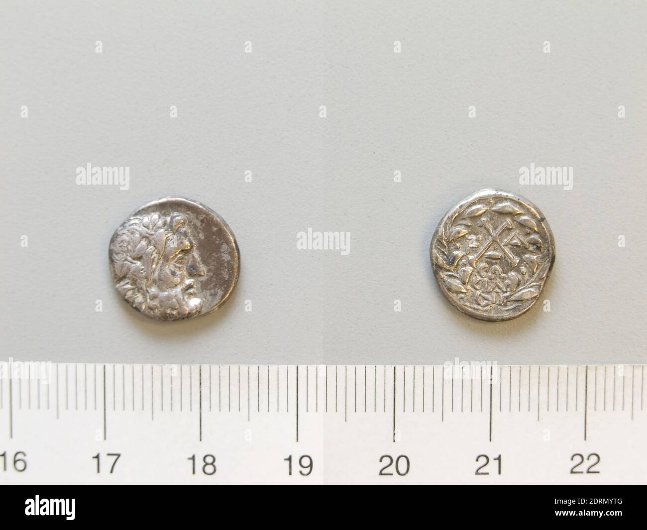 Menthe : Ligue des Achaéens, pièce d'Elis, 191–146 av. J.-C., argent, 2.43 g, 3:00, 13.7 mm, fabriqué en Achaea, grec, 2e siècle av. J.-C., Numismatique Banque D'Images