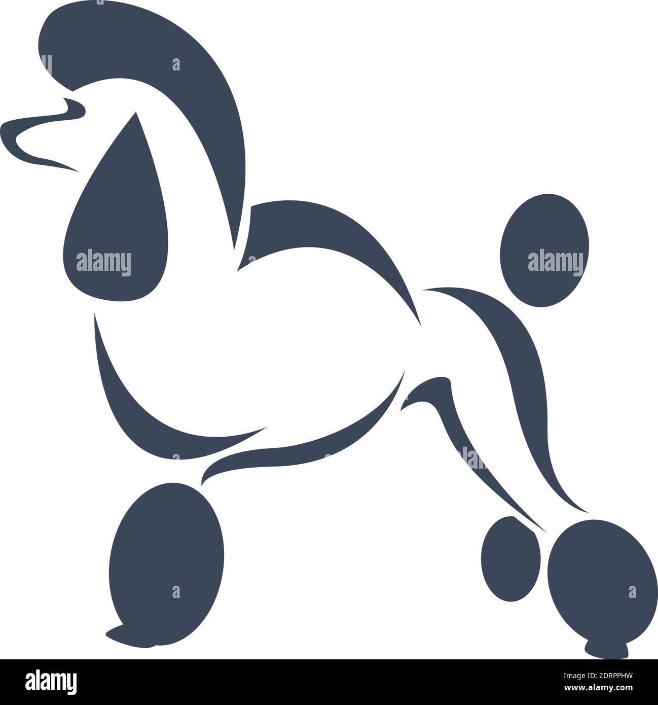 Vecteur d'un chien (coolé) sur fond blanc. Illustration vectorielle superposée facile à modifier. Animaux. Animaux de compagnie. Illustration de Vecteur