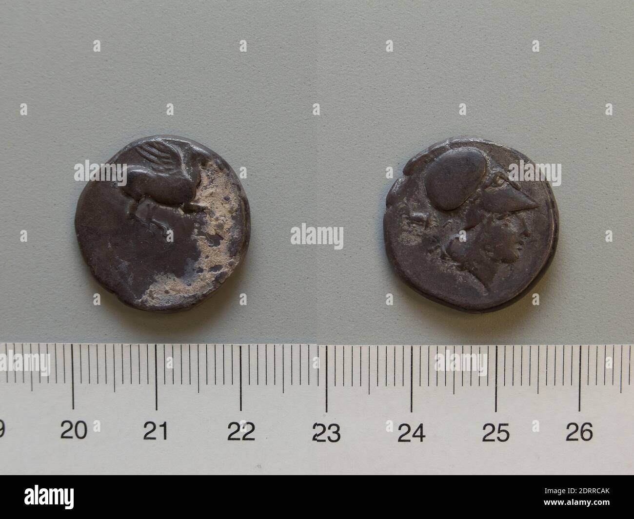 Stater de Leukas, 450–300, Bronze, 8.20 g, 7:00, 20.9 mm, grec, 5e–4e siècle av. J.-C., Numismatique Banque D'Images