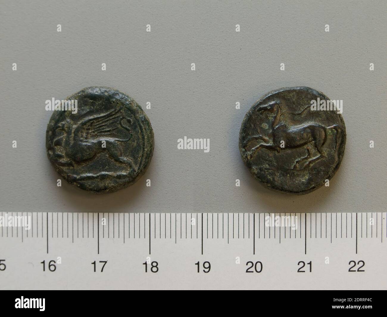 Menthe: Sicile, Alaesia, pièce de Sicile, Alaesia, 360–340 av. J.-C., cuivre, 10.12 g, 6:00, 20.70 mm, fabriqué en Sicile, Alaesia, Roman, 4e siècle av. J.-C., Numismatique Banque D'Images