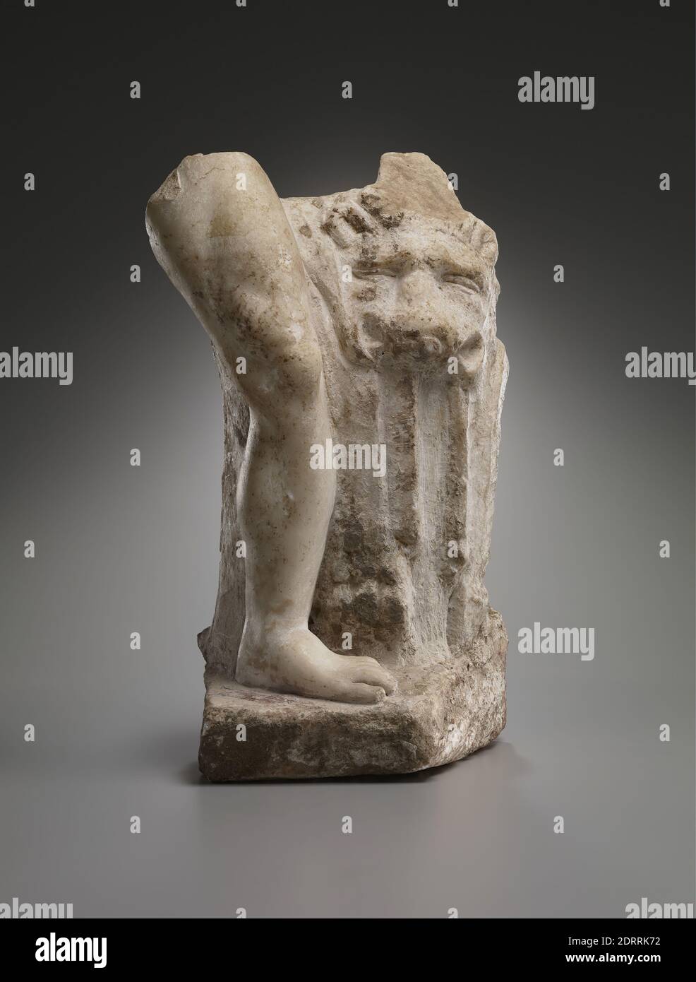 Fragment d'une statue d'Hérakles, 1er–3e siècle A.D., marbre, 29 cm (11 7/16 in.), romain, tunisien, gréco-romain, Sculpture Banque D'Images