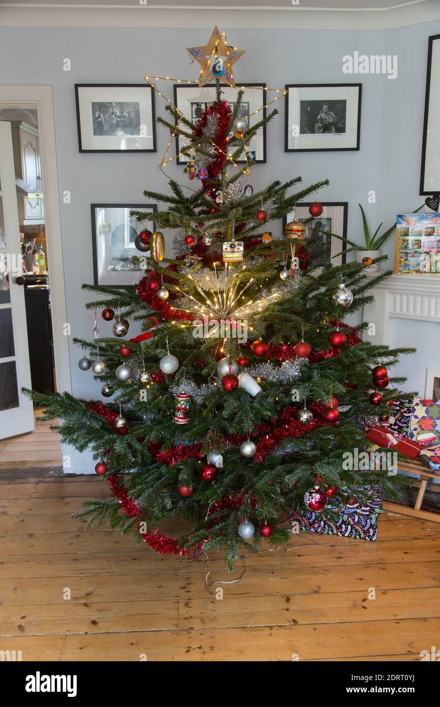 Christmas Tree, Hampshire, Angleterre, Royaume-Uni. Banque D'Images