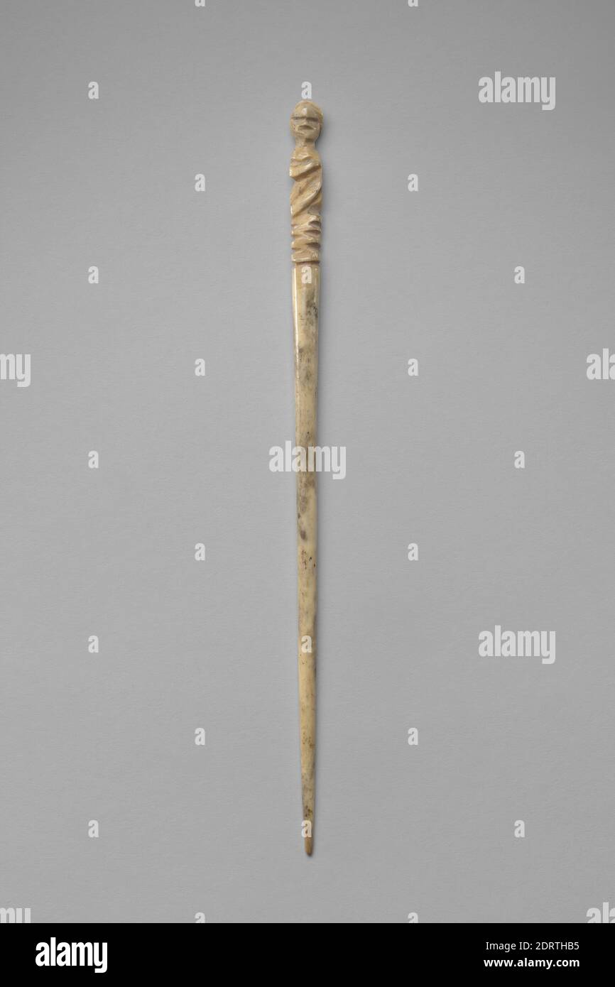 Axe osseux, env. 323 B.C.–A.D. 256, OS, 11.7 cm (4 5/8 in.), fouilles Yale-French à Dura-Europos, excavées à Dura-Europos, Syrie, syrien, Dura-Europos, gréco-romain ou parthien, Outils et équipement Banque D'Images