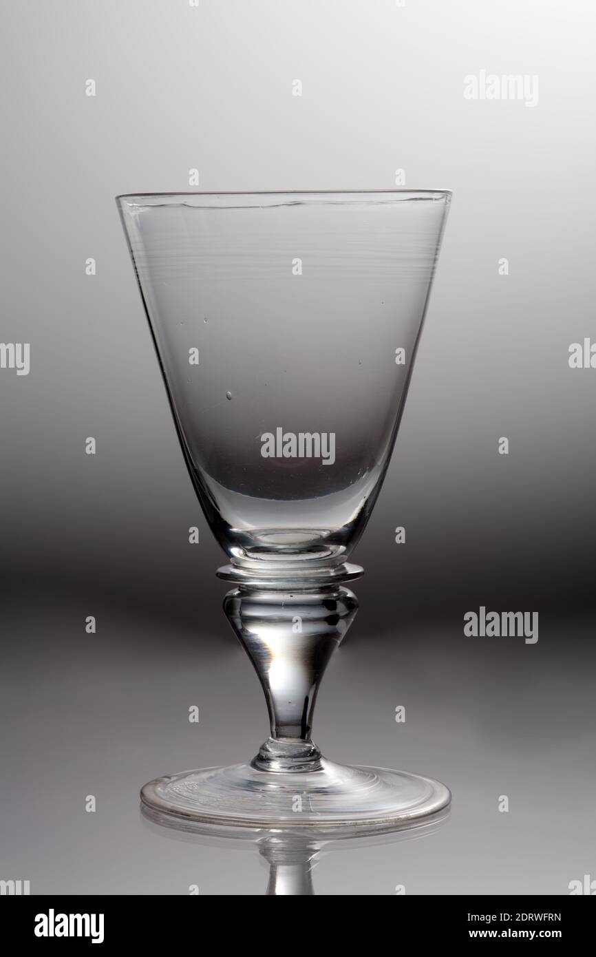 Verre irlandais du XVIIe siècle Banque D'Images
