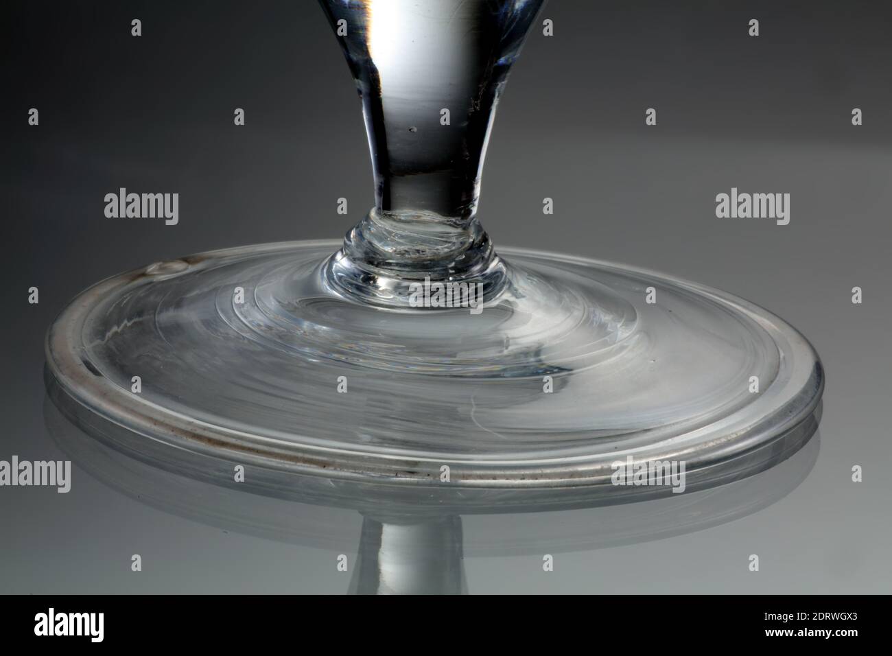 Verre irlandais du XVIIe siècle Banque D'Images