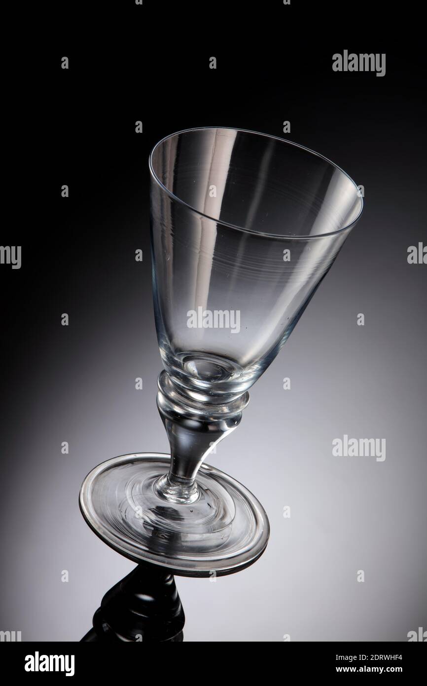 Verre irlandais du XVIIe siècle Banque D'Images