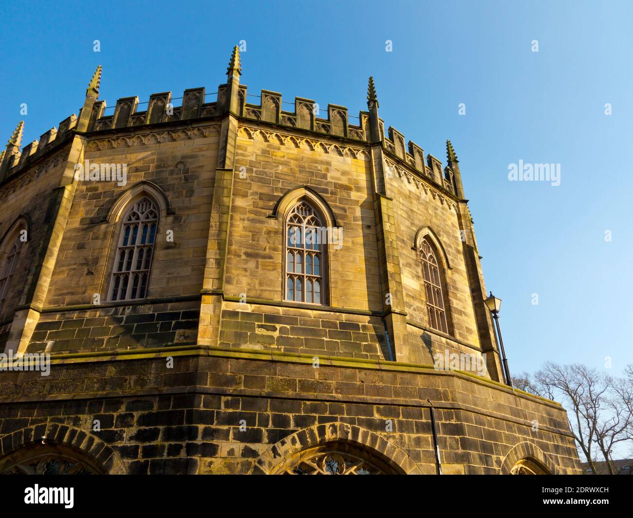 Le bâtiment Shire Hall de style gothique au château de Lancaster dans La ville de Lancaster Lancashire Angleterre Royaume-Uni Banque D'Images