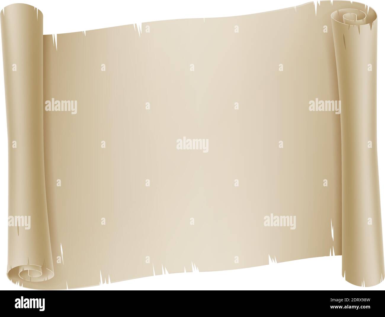 Papier rouleau de défilement papier papier papier papier parchemin arrière-plan Illustration de Vecteur
