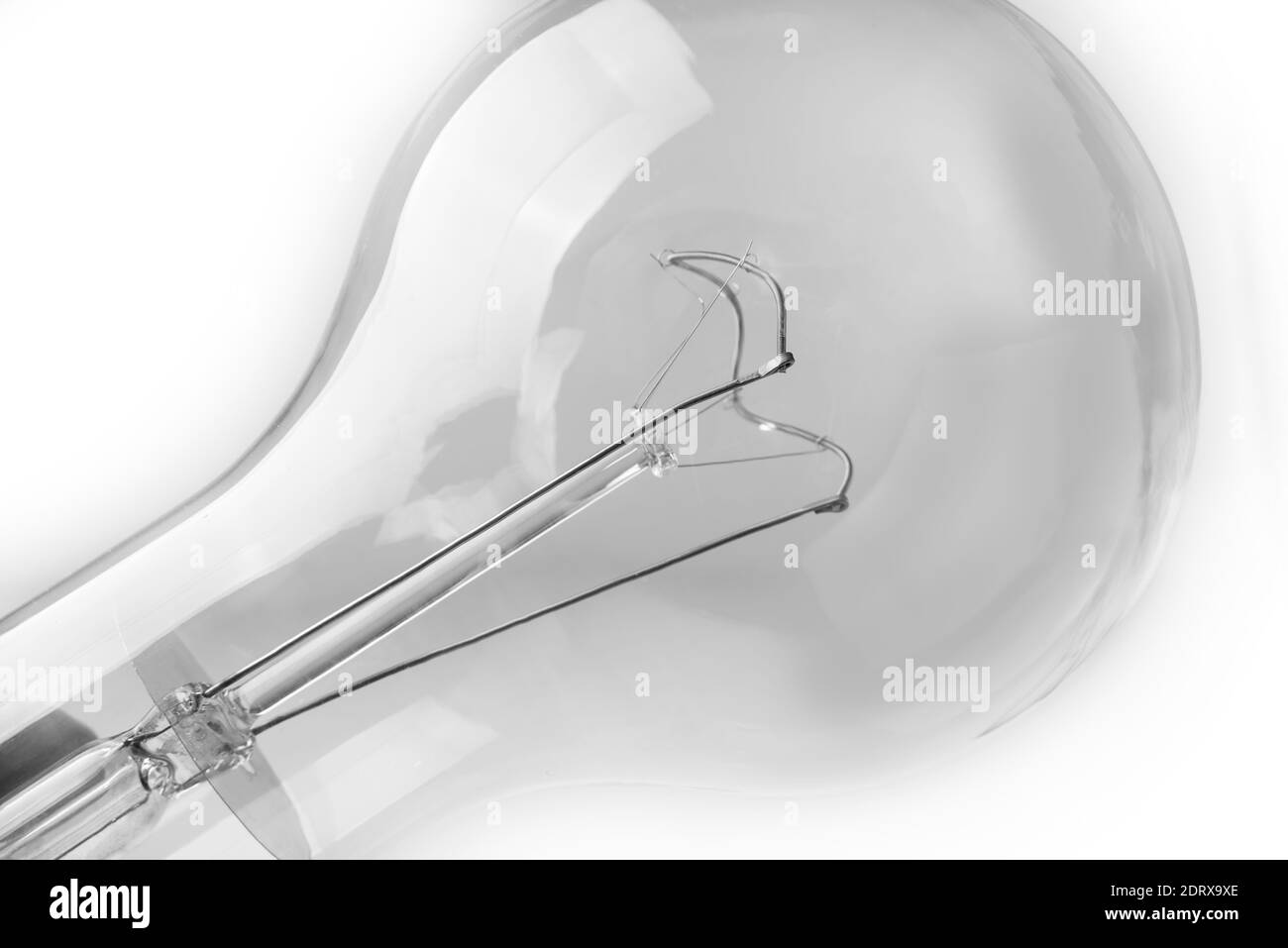 Gros plan d'une ampoule à incandescence vintage Banque D'Images