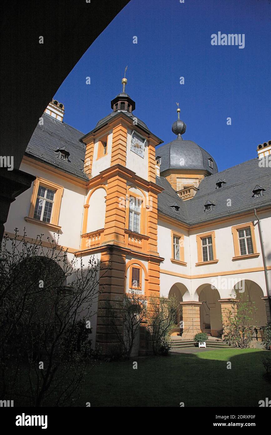 Seehof palais, ancienne résidence des prince-évêques de Bamberg, Memmelsdorf, haute-Frankonie, Bavière, Allemagne / Schloß Seehof, Sommerresidenz Banque D'Images