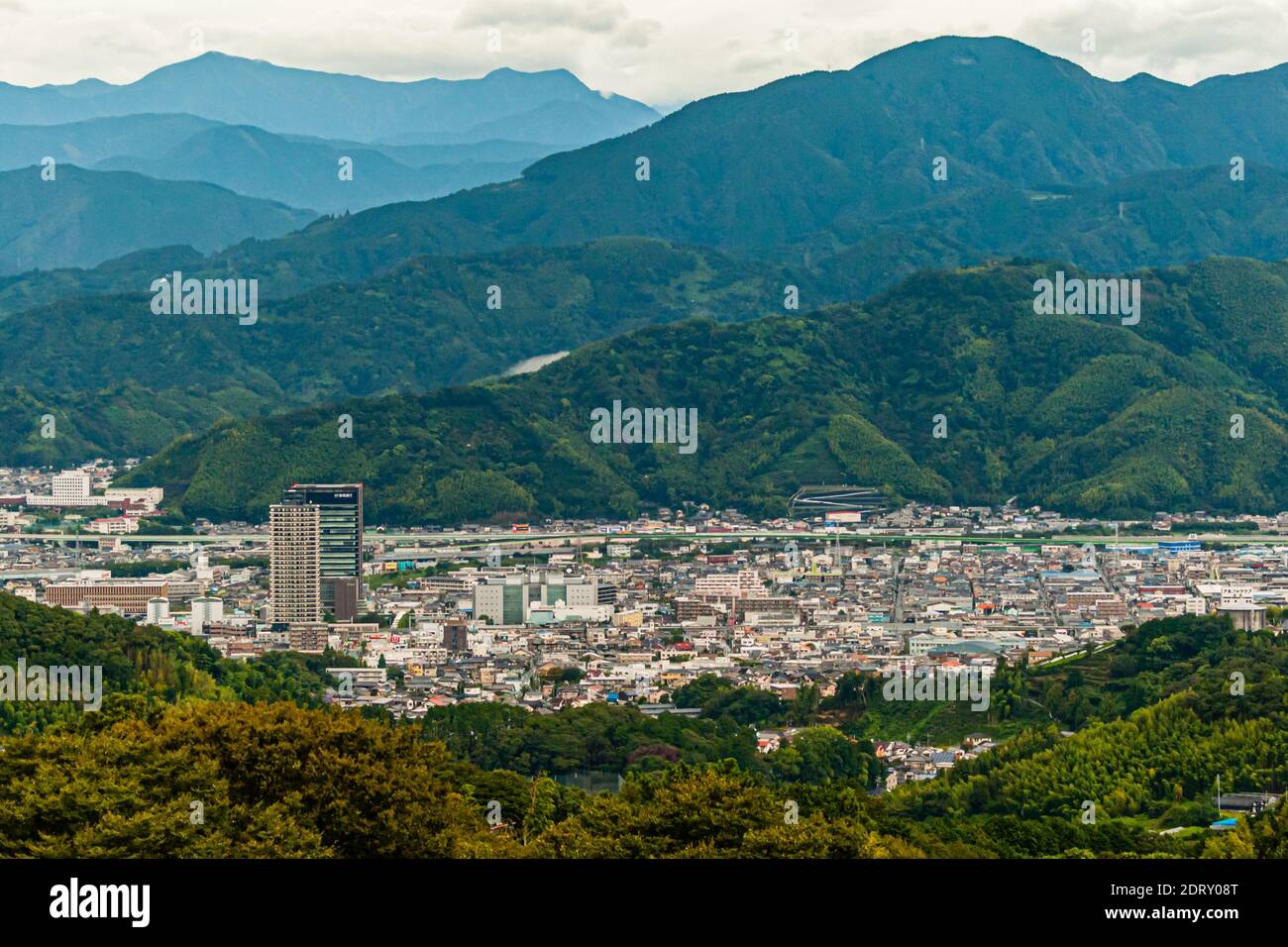 Hôtel Nippondaira, Shizuoka, Japon avec vue sur le Mont Fuji Banque D'Images