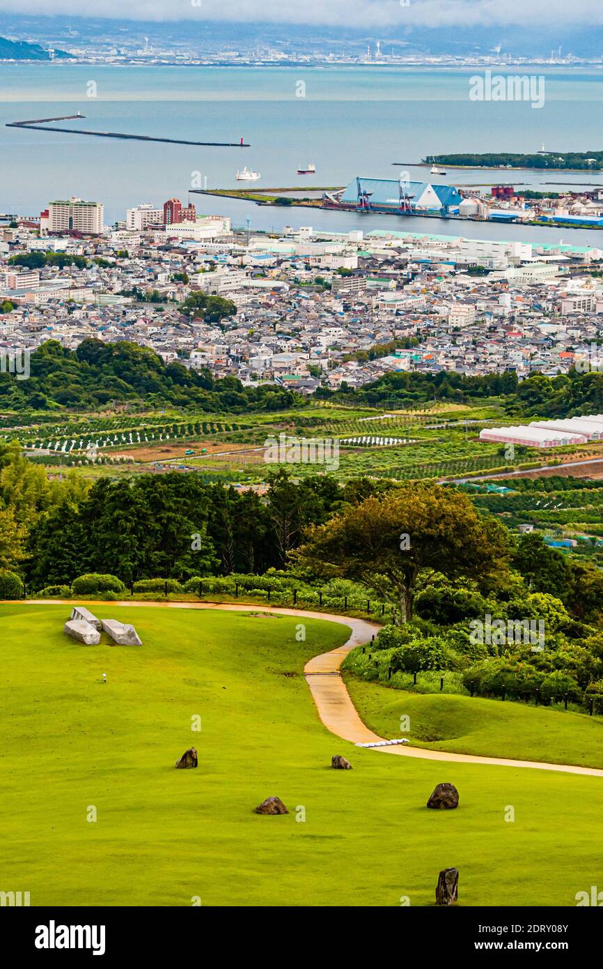 Hôtel Nippondaira, Shizuoka, Japon avec vue sur le Mont Fuji Banque D'Images