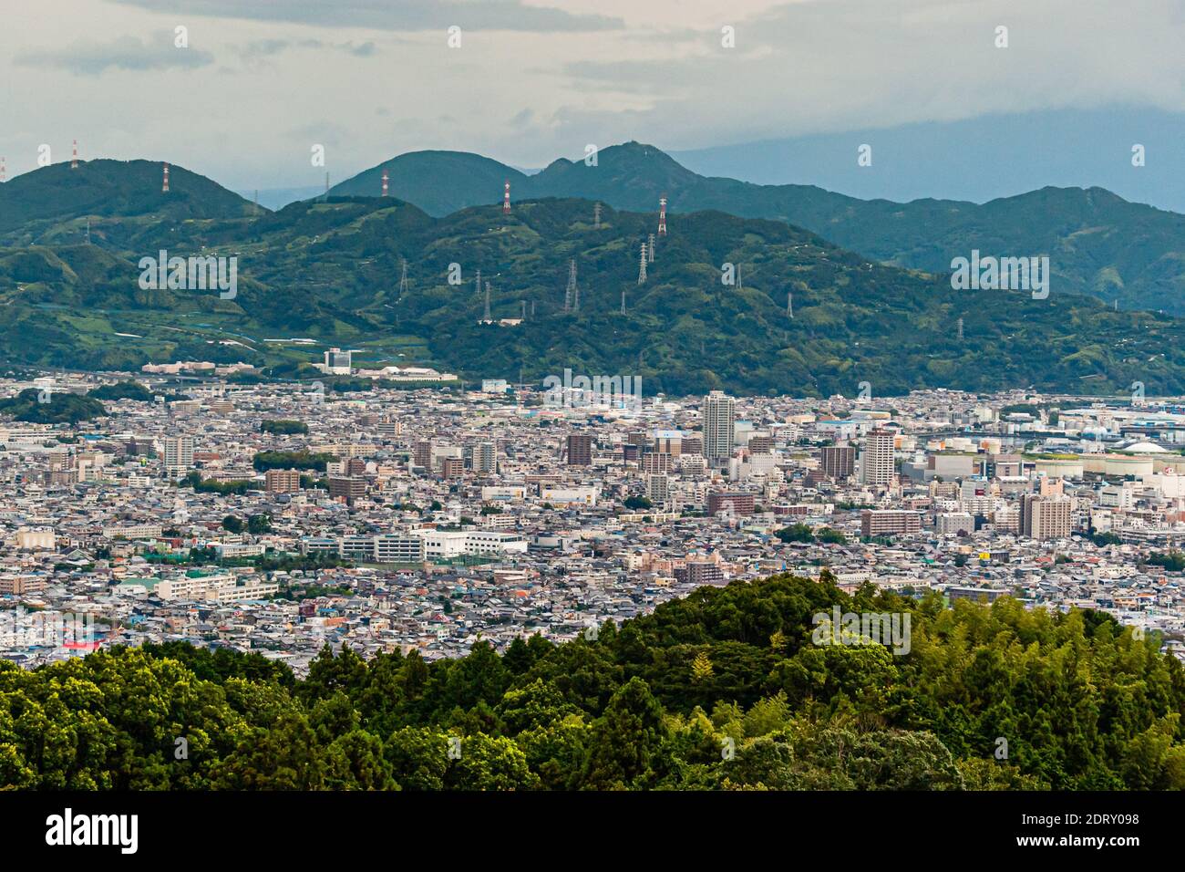 Hôtel Nippondaira, Shizuoka, Japon avec vue sur le Mont Fuji Banque D'Images