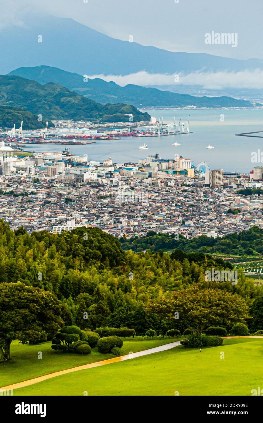 Hôtel Nippondaira, Shizuoka, Japon avec vue sur le Mont Fuji Banque D'Images