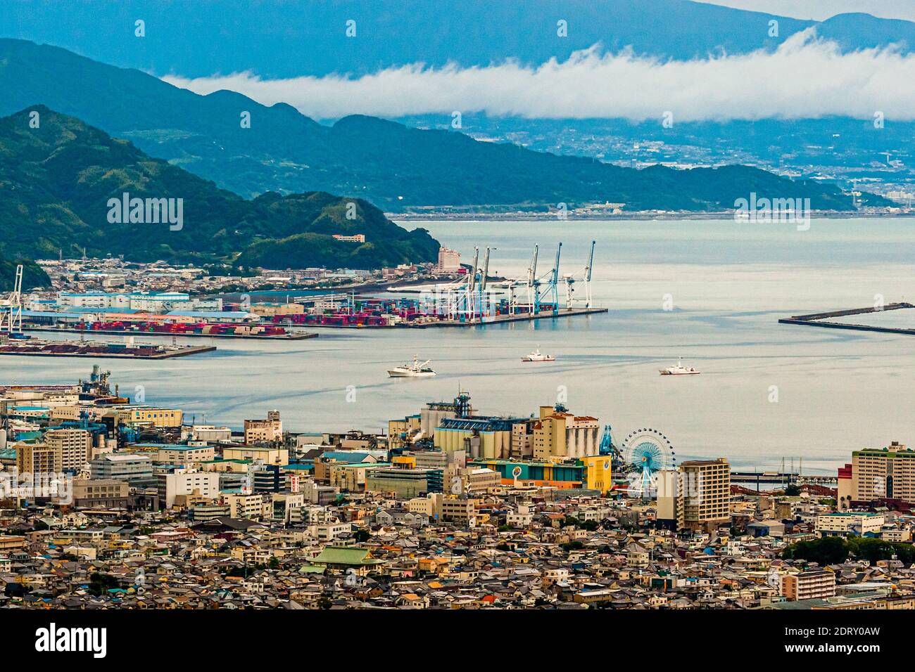 Hôtel Nippondaira, Shizuoka, Japon avec vue sur le Mont Fuji Banque D'Images