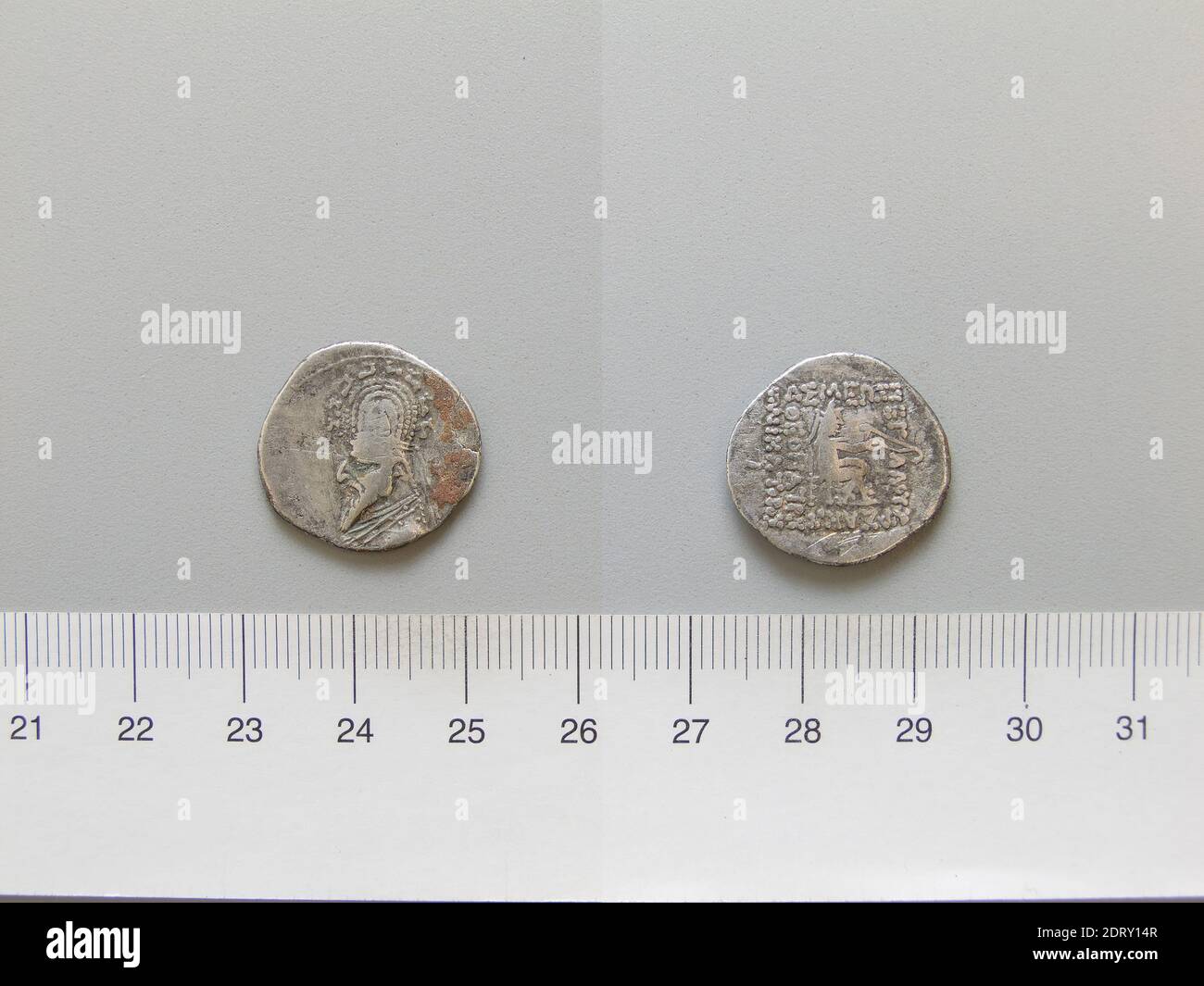 Règle: Sinatruces, 77-70 B.C.Mint: Ecbatana, 1 drachme de Sinatruces d'Ecbatana, 77–69 av. J.-C., argent, 3.89 g, 12:00, 20 mm, fabriqué en Ecbatana, médias, Parthian, 1er siècle av. J.-C., Numismatique Banque D'Images