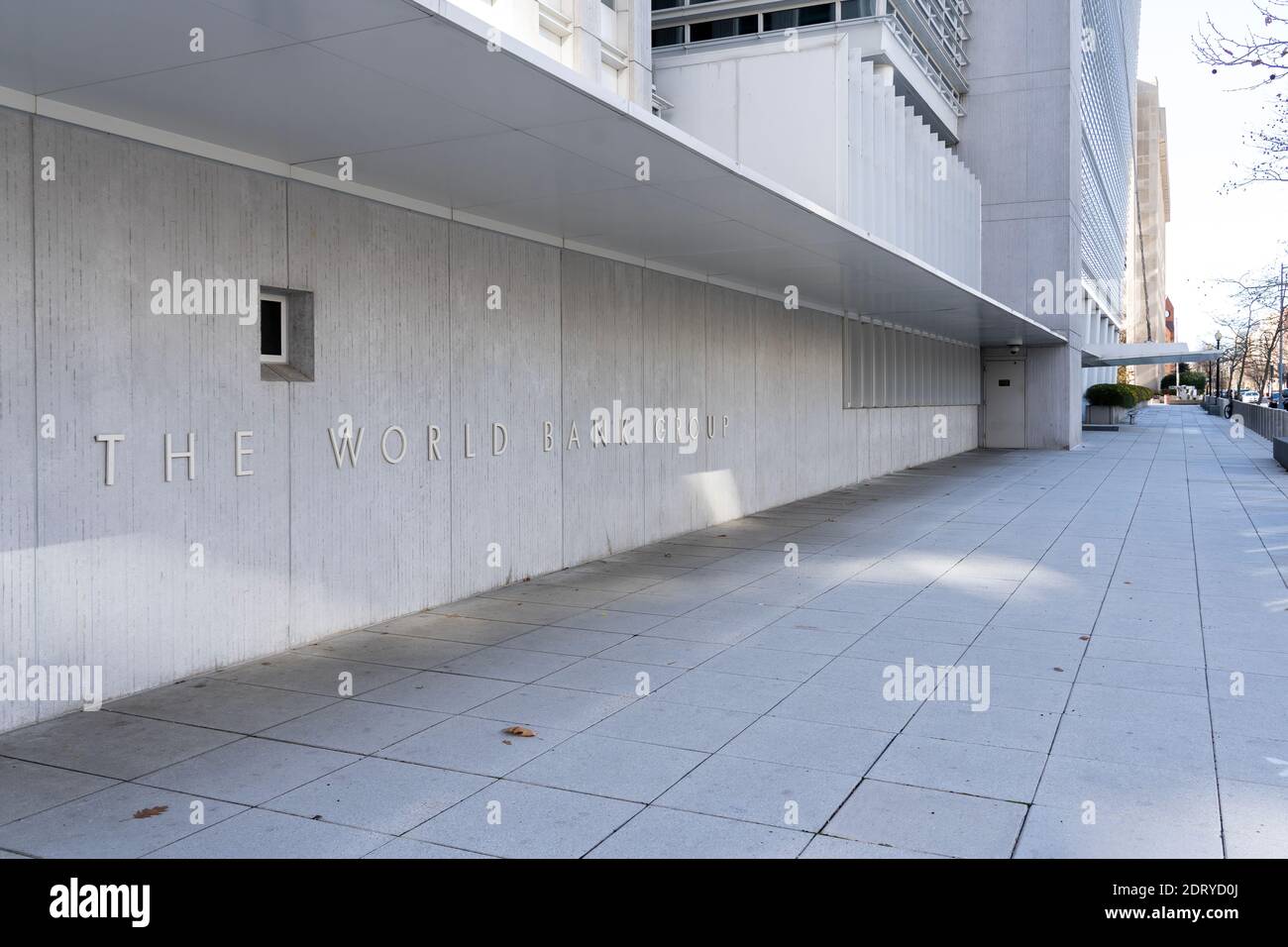 L’entrée du Groupe de la Banque mondiale à Washington D.C. (États-Unis). Banque D'Images