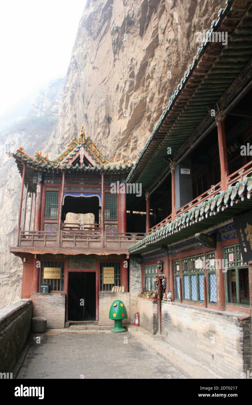 temple bouddhiste (xuankong) fermé à datong en chine Banque D'Images