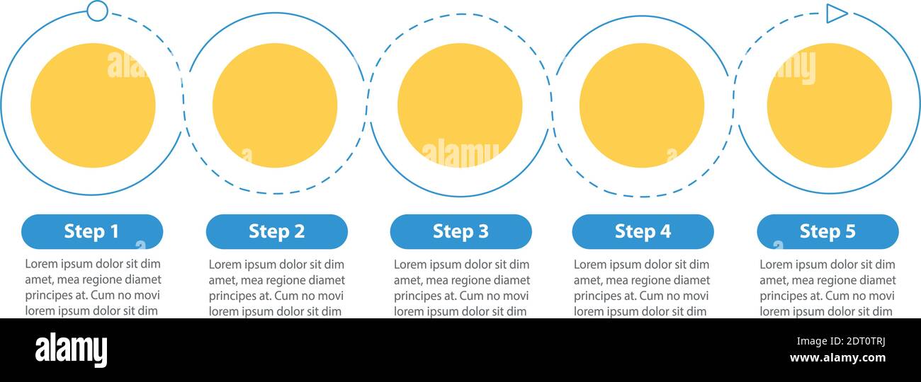 Organigramme Rond Modèle d'infographie vectoriel d'organigramme rond Image Vectorielle ...