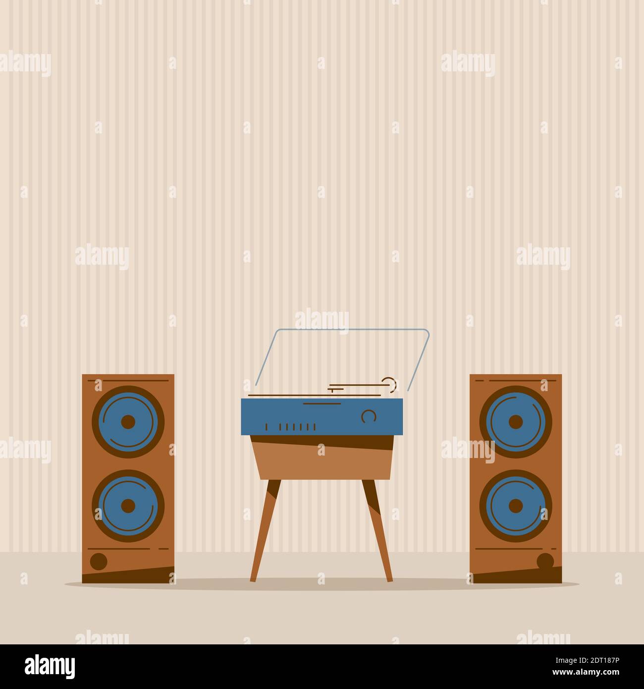 Fête musicale rétro Illustration de Vecteur