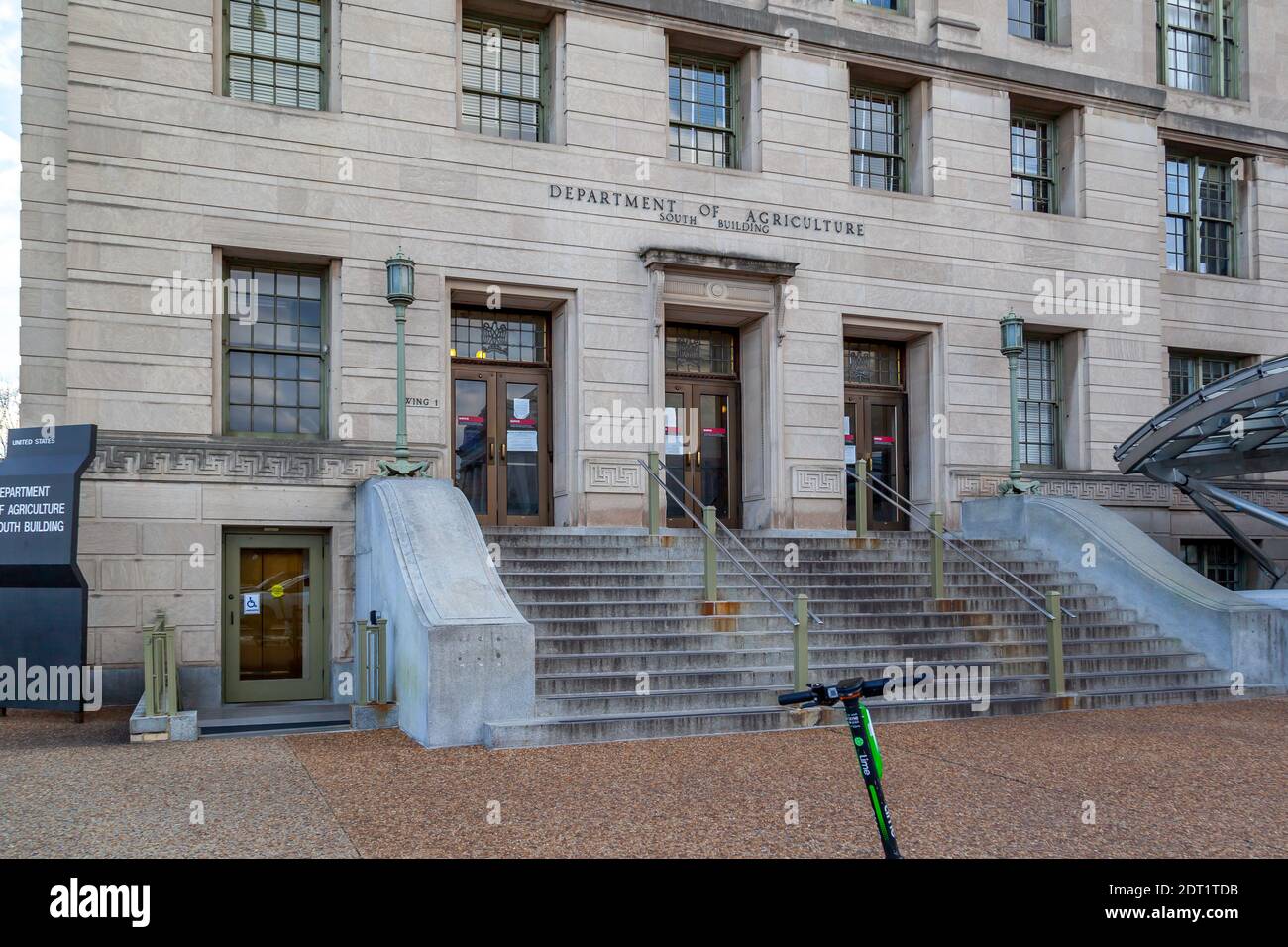 Le siège social du Département de l'Agriculture des États-Unis (USDA) South Building à Washington, D.C. États-Unis. Banque D'Images