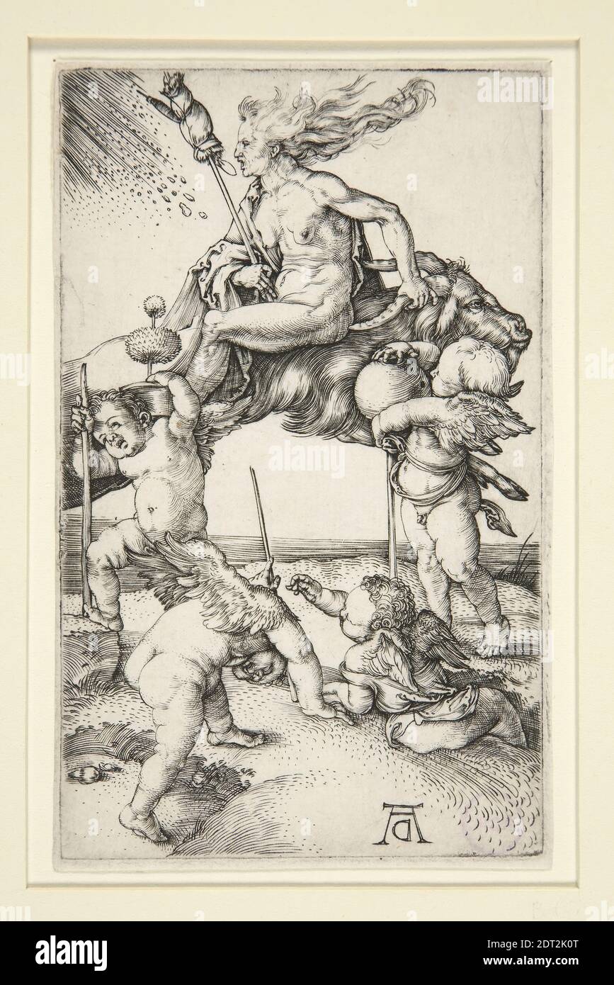 Artiste: Albrecht Dürer, Allemand, 1471–1528, The Witch, env. 1500–1501, gravure, 11.7 × 7.2 cm (4 5/8 × 2 13/16 in.), fait en Allemagne, Allemand, 16ème siècle, oeuvres sur papier - estampes Banque D'Images
