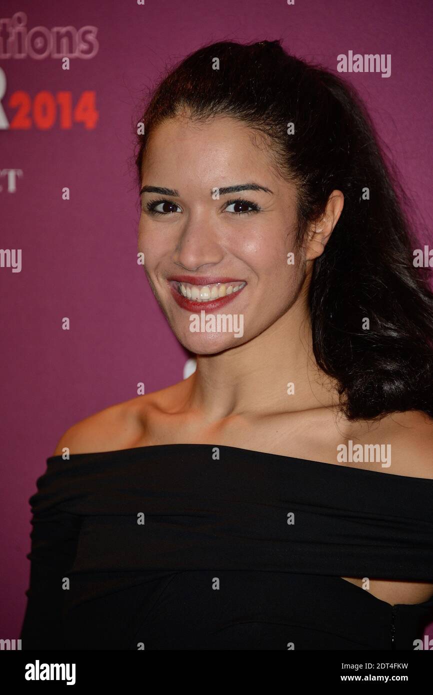Sabrina Ouazani participant au dîner « Cesar 2014 Revelations » qui s'est tenu à l'hôtel Meurice à Paris, en France, le 13 janvier 2014. Photo de Nicolas Briquet/ABACAPRESS.COM Banque D'Images