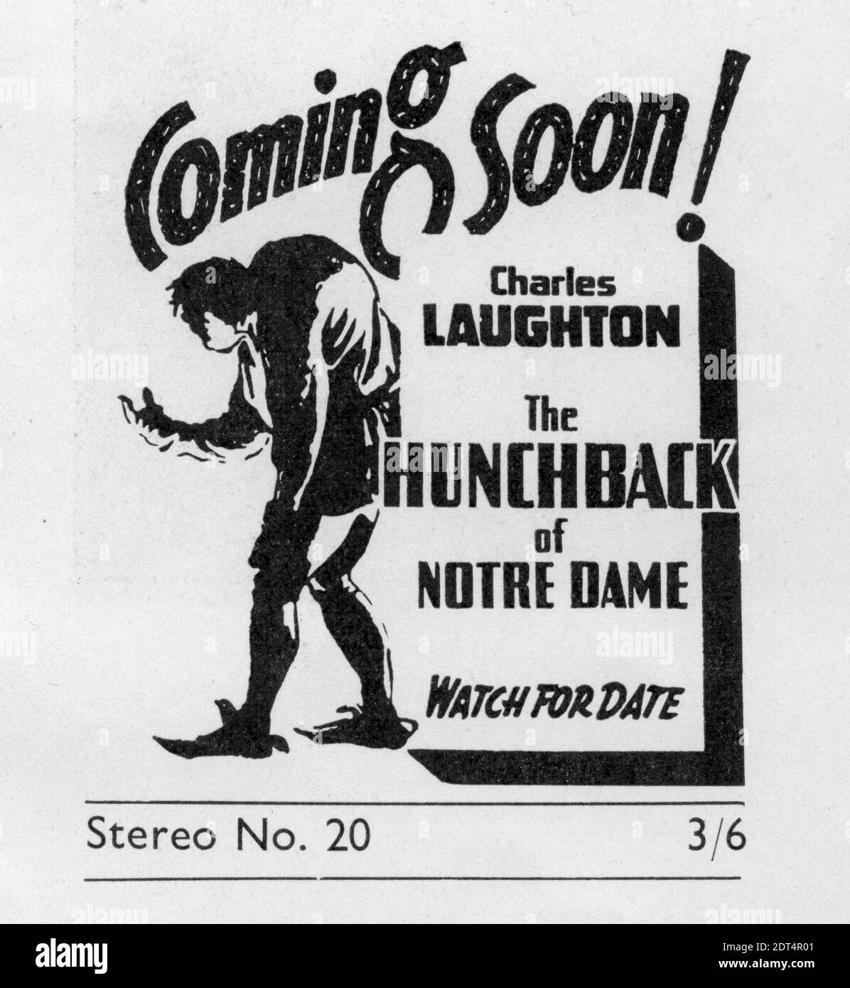 CHARLES LAUGHTON comme Quasimodo et MAUREEN O'HARA comme Esmeralda in LA CHASSE DE NOTRE DAME 1939 RÉALISATEUR WILLIAM DIETERLE ROMAN Victor Hugo RKO radio photos Banque D'Images