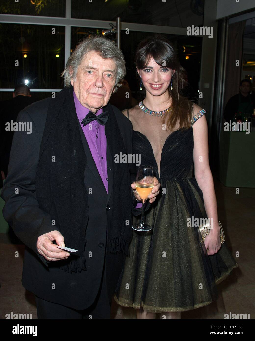 Jean-Pierre Mocky et sa fille Olivia Mokiejewski assistent au dîner de gala Sidaction au Pavillon d'Armenonville à Paris, France, le 23 janvier 2014. Photo de Laurent Zabulon/ABACAPRESS.COM Banque D'Images