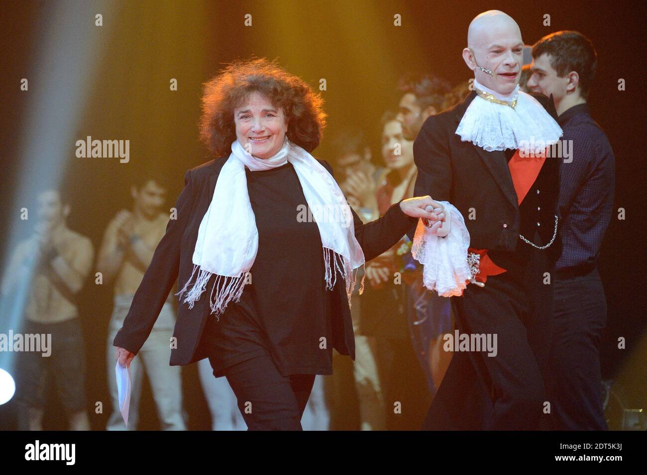 Coline Serreau participe au 35e Festival mondial du Cirque de Demain qui s'est tenu au Phénix Circus à Paris, France, le 26 janvier 2014. Photo de Nicolas Briquet/ABACAPRESS.COM Banque D'Images