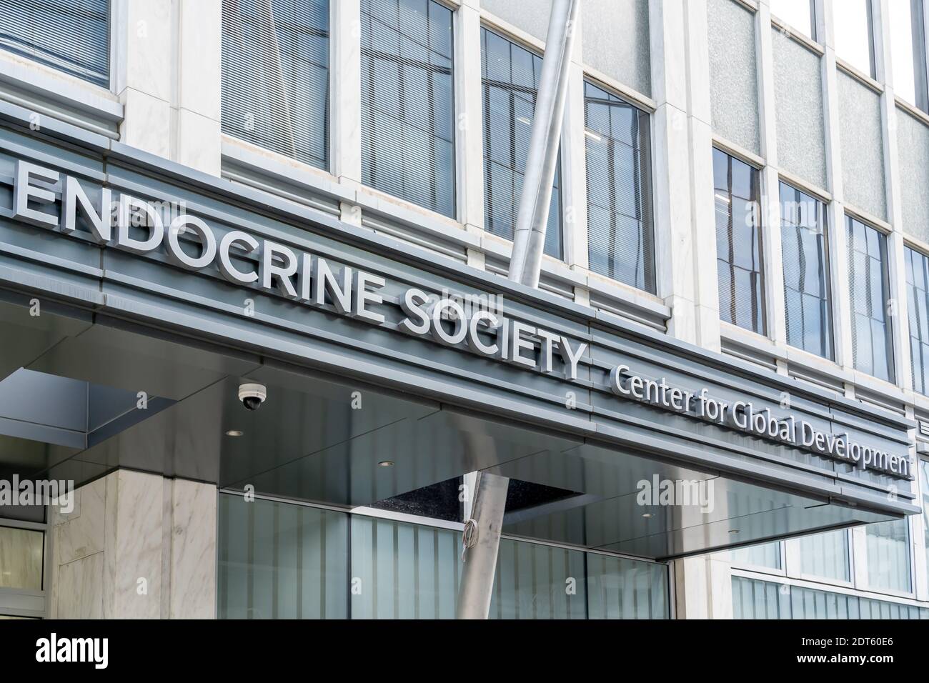 Endocrine Society signe à son siège à Washington, D.C. Banque D'Images