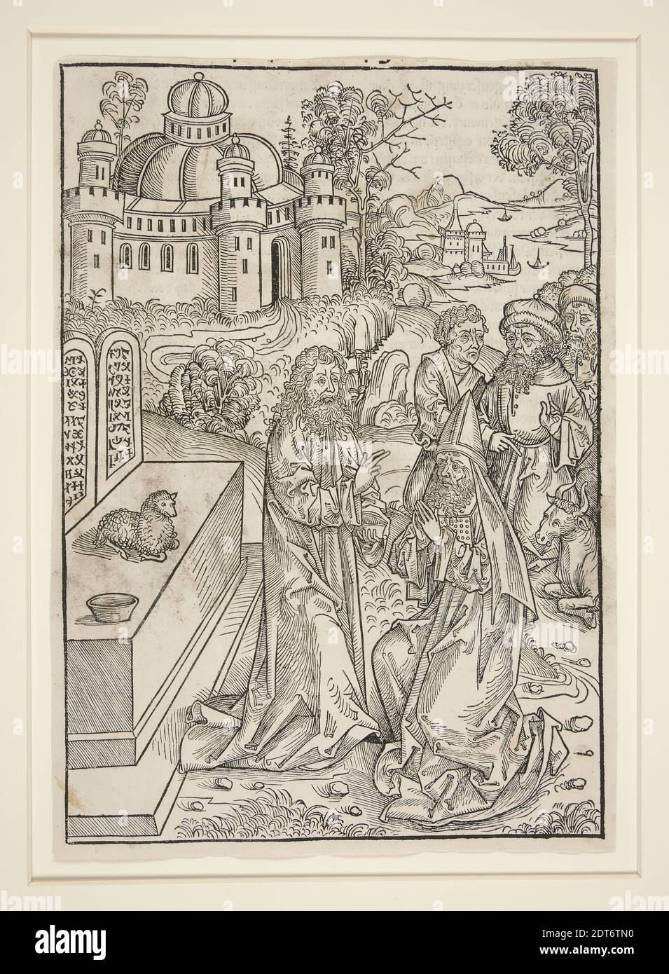 Artiste: Michael Wolgemut, allemand, 1434–1519, page de Stephan Fridolin, Der Schatzbehalter (Nuremberg: Anton Koberger, 1491), Woodcut, feuille: 26 × 18.4 cm (10 1/4 × 7 1/4 po.), fabriqué en Allemagne, allemand, 15ème siècle, oeuvres sur papier - estampes Banque D'Images