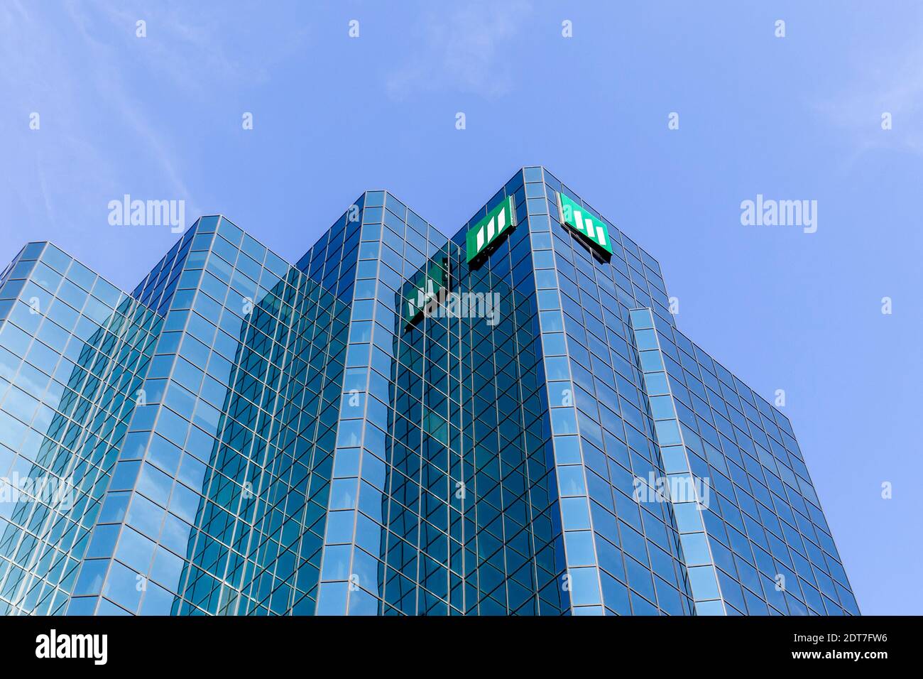 Immeuble à bureaux Manuvie immobilier au 150 Slater au centre-ville d'Ottawa. Banque D'Images