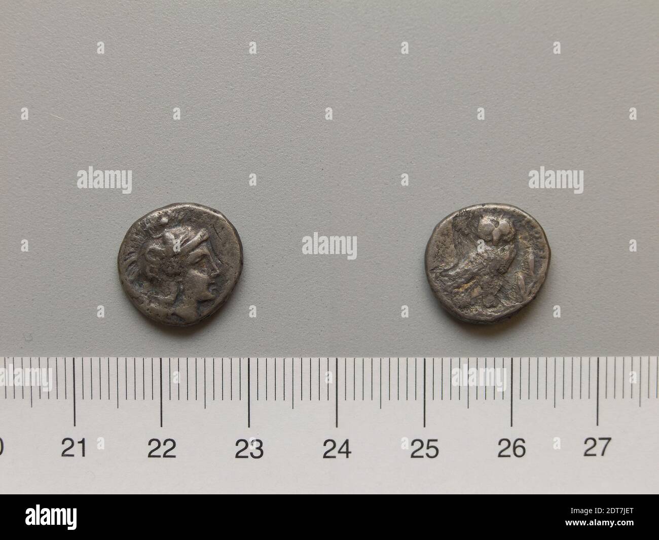 Menthe : Tarentum, 1 drachme de Tarentum, 280–272 av. J.-C., argent, 2.82 g, 9:00, 14 mm, fabriqué à Tarentum, Calabre, grec, 3e siècle av. J.-C., Numismatique Banque D'Images