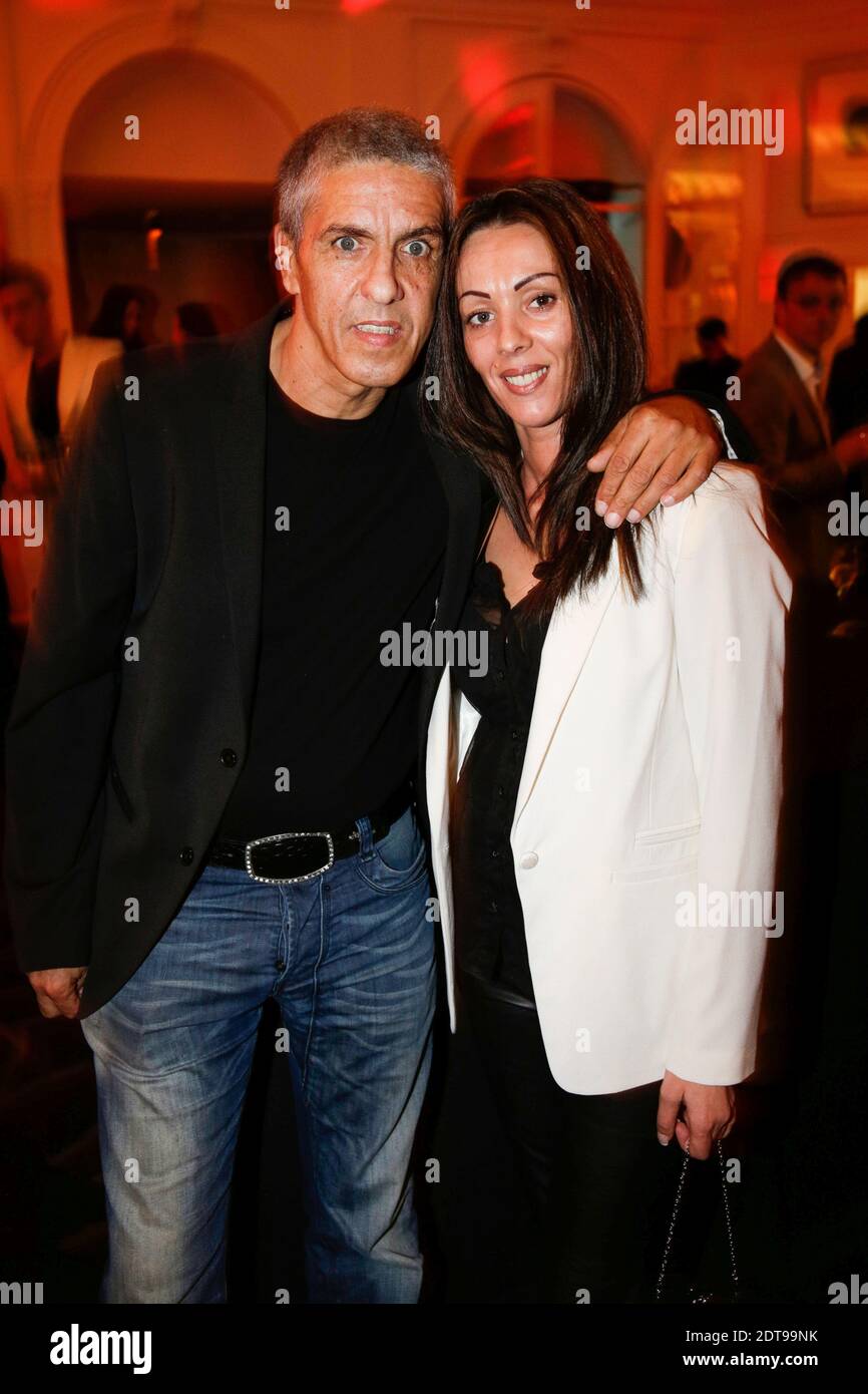 Samy Naceri et son épouse Audrey participant à la fête d'ouverture de l'Hôtel Vernet à Paris, France, le 20 mars 2014. Photo par ABACAPRESS.COM Banque D'Images