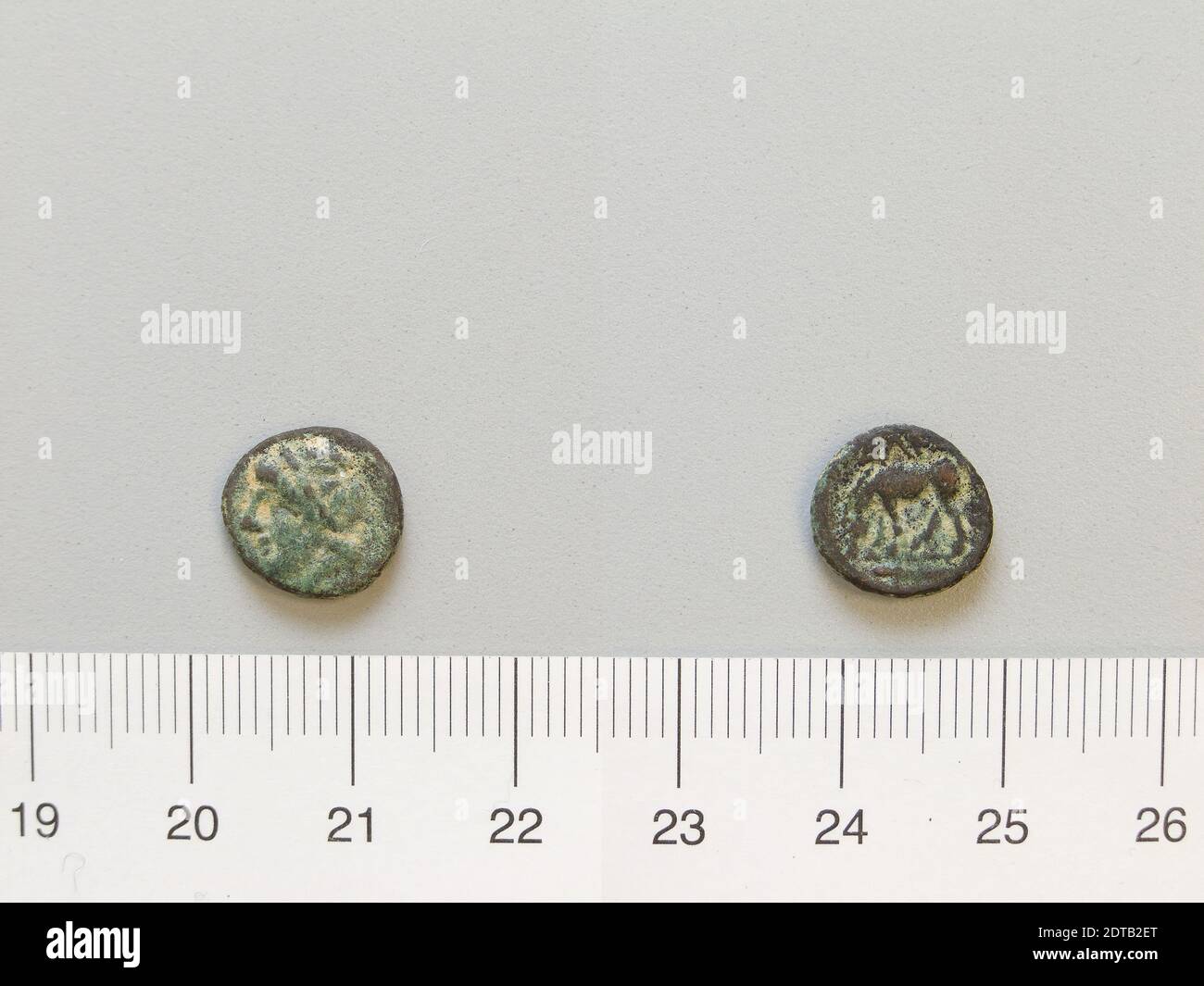 Menthe : Troas d'Alexandrie, pièce de Troas d'Alexandrie, 3e–2e siècle av. J.-C., cuivre, 1.05 g, 10:00, 11.1 mm, fabriqué en Troas d'Alexandrie, grec, 3e–2e siècle av. J.-C., Numismatique Banque D'Images