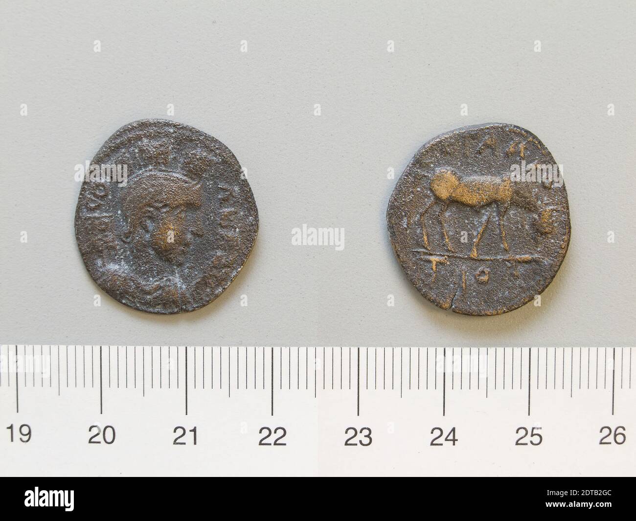 Menthe : Troas d'Alexandrie, pièce de Troas d'Alexandrie, 3e–2e siècle av. J.-C., cuivre, 5.15 g, 12:00, 22.8 mm, fabriqué en Troas d'Alexandrie, grec, 3e–2e siècle av. J.-C., Numismatique Banque D'Images