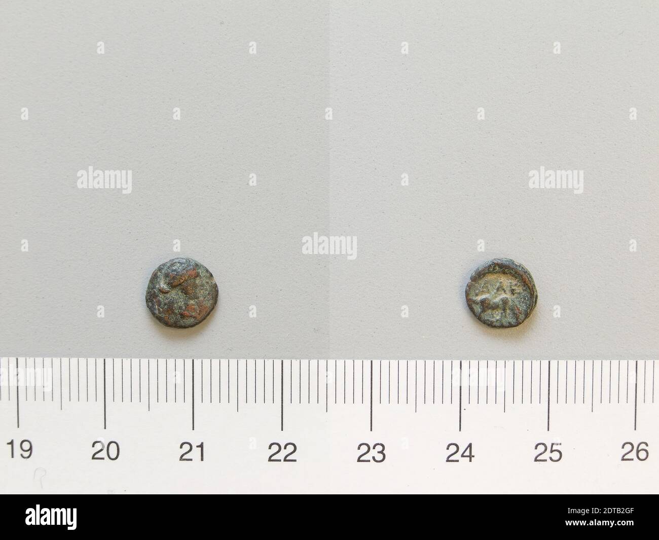 Menthe : Troas d'Alexandrie, pièce de Troas d'Alexandrie, 3e–2e siècle av. J.-C., cuivre, 0.50 g, 12:00, 7.7 mm, fabriqué en Troas d'Alexandrie, grec, 3e–2e siècle av. J.-C., Numismatique Banque D'Images