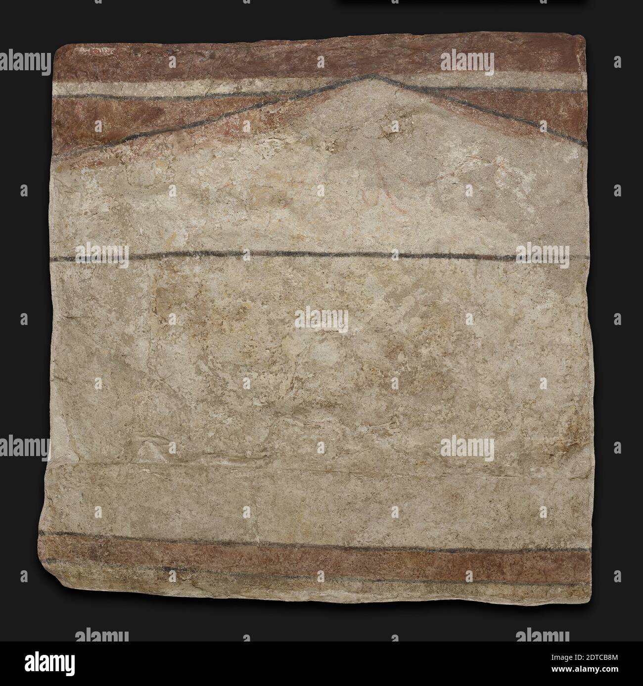 Peinture murale Baptistère: Procession des femmes, ca. A.D. 240–45, peinture sur plâtre, 111.76 × 106.68 cm (44 × 42 in.), fouilles Yale-française à Dura-Europos, excavées à Dura-Europos, Syrie, Dura-Europos, Roman (3e siècle A.D.), peintures Banque D'Images