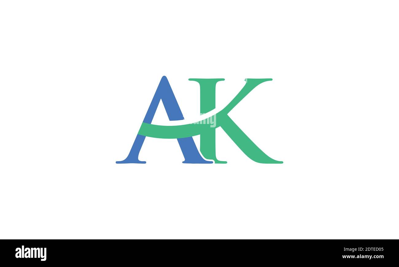 Logo lettre AK et modèle vectoriel Illustration de Vecteur
