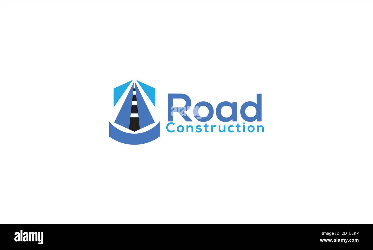 Logo de construction routière et modèle vectoriel Image Vectorielle ...