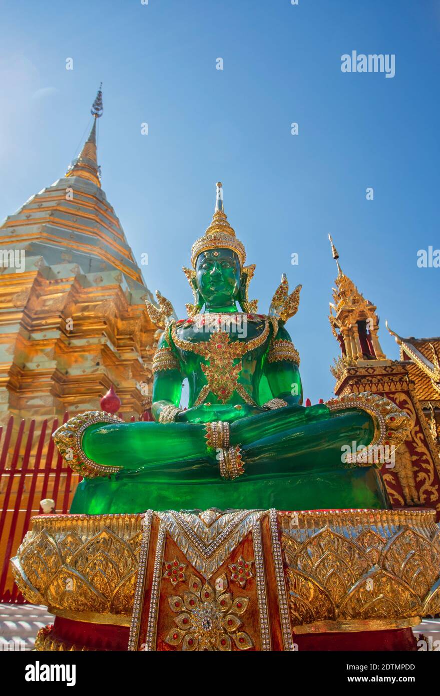 Thaïlande, Chiang Mai, Wat Phra This Doi Suthep Temple Banque D'Images