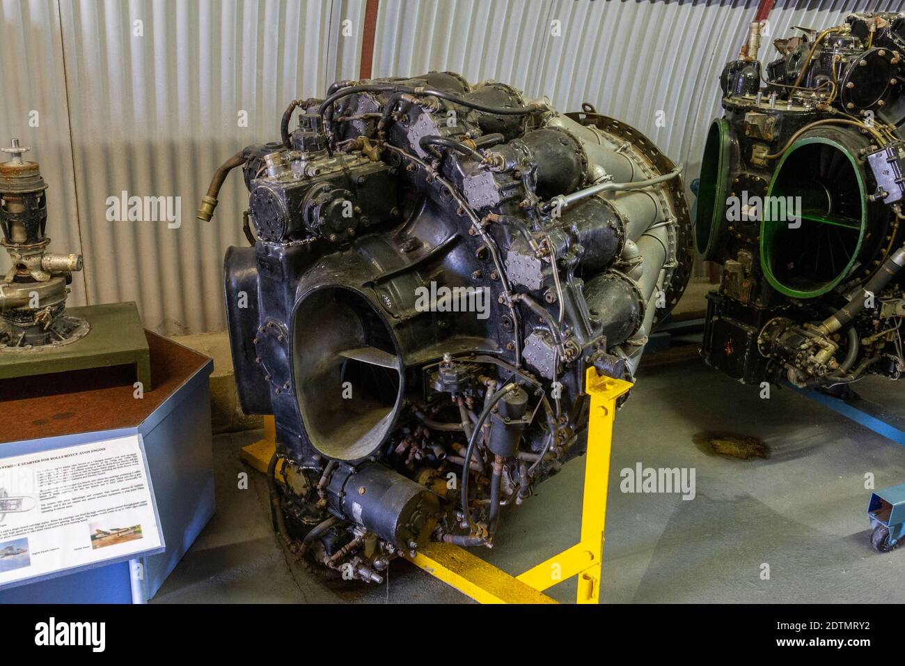 A de Havilland Goblin turbojet, Engine Building, Newark Air Museum, près de Newark-on-Trent, dans le Nottinghamshire, Royaume-Uni. Banque D'Images