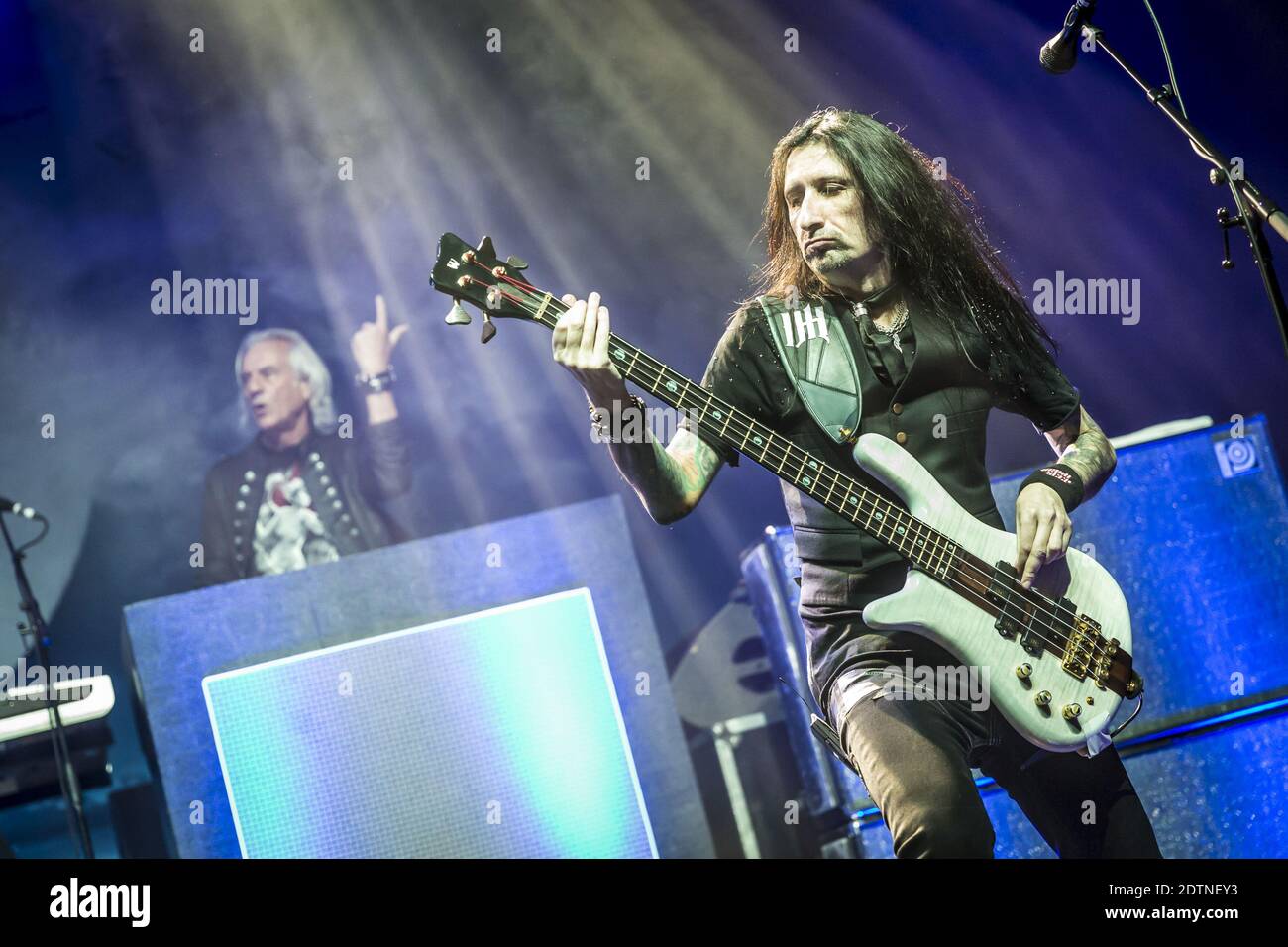 Paris (France), le 2019/01/22, salle de concert la Cigale: Le légendaire groupe de hard rock Uriah Heep était de retour pour un concert en France. Banque D'Images