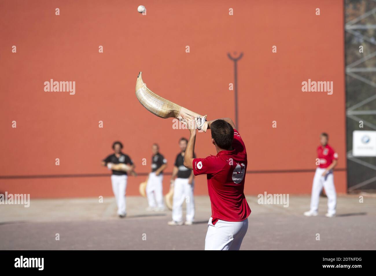 Arcachon (sud-ouest de la France) : compétition de pelote basque en été Banque D'Images